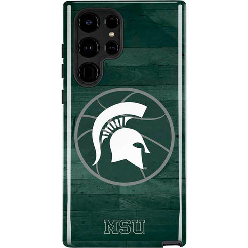 Michigan State University Basketball Courtside Galaxy Cases